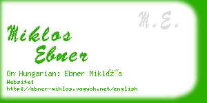 miklos ebner business card